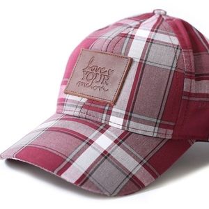 NWOT Love Your Melon Plaid Baseball Dad Hat Cap